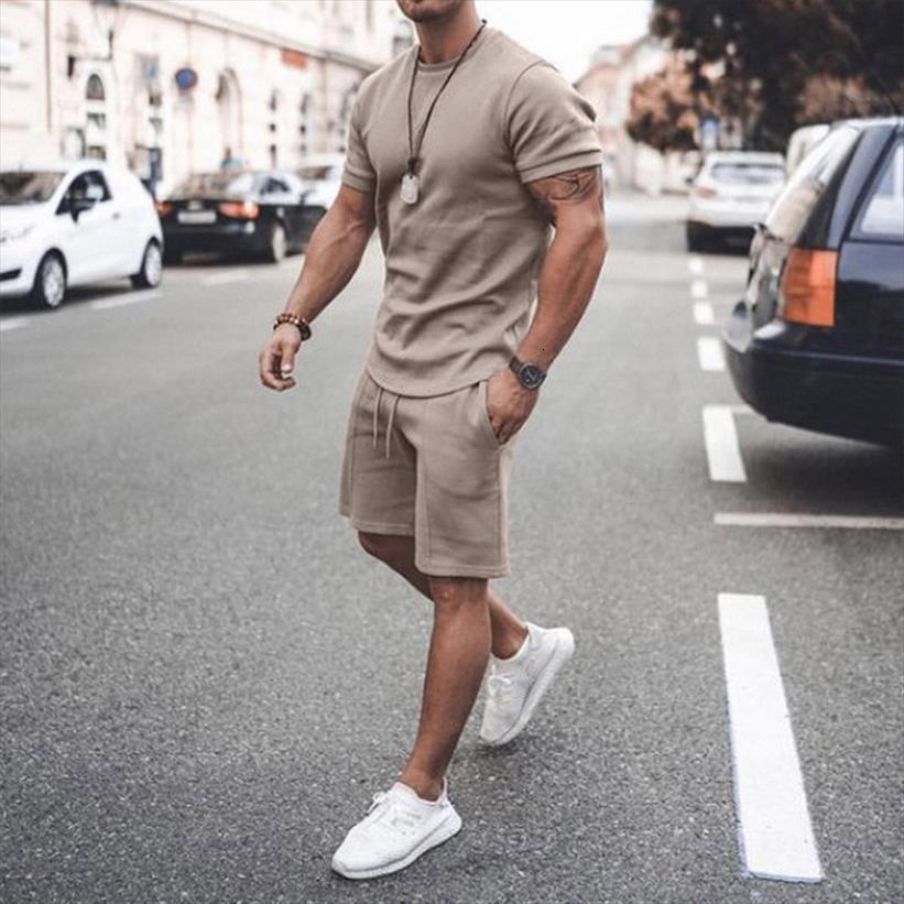 summer casual cotton short sleeved mens tracksuits shirt shorts 2 piece suit black sportswear slim sets, Gray
summer casual cotton short sleeved mens tracksuits shirt shorts 2 piece suit black sportswear slim sets, Gray