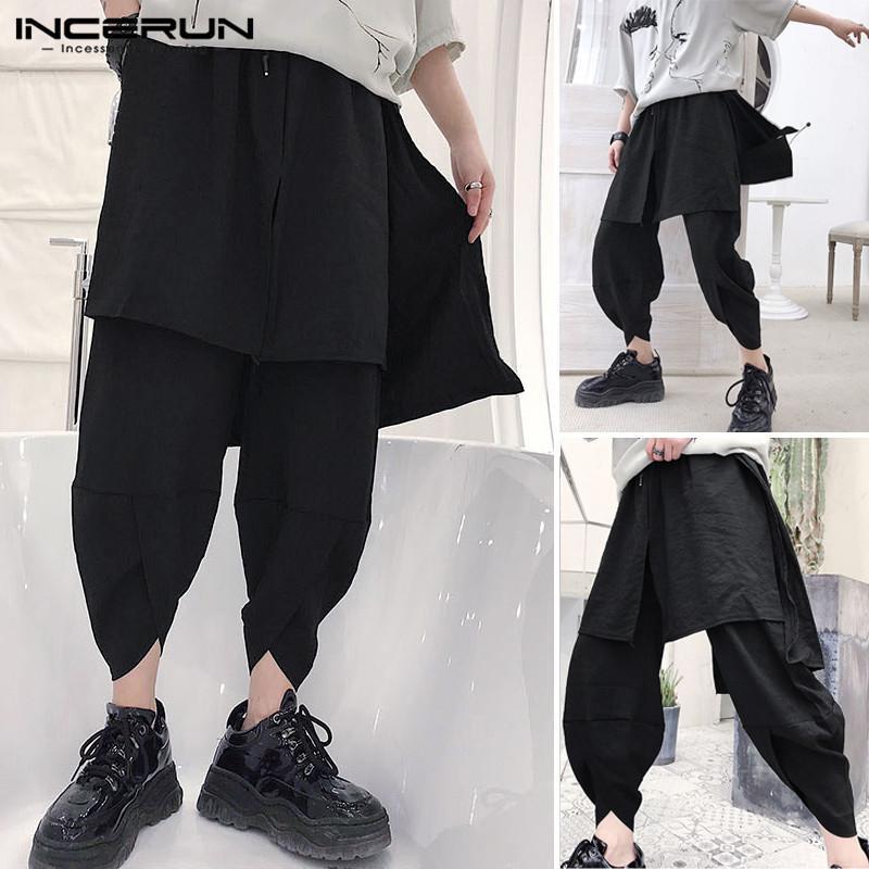Men' Pants INCERUN 2021 Men Casual Loose Punk Pantalones Hombre Streetwear Harem Solid Joggers Elastic Waist Irregular Trousers, Black
Men' Pants INCERUN 2021 Men Casual Loose Punk Pantalones Hombre Streetwear Harem Solid Joggers Elastic Waist Irregular Trousers, Black