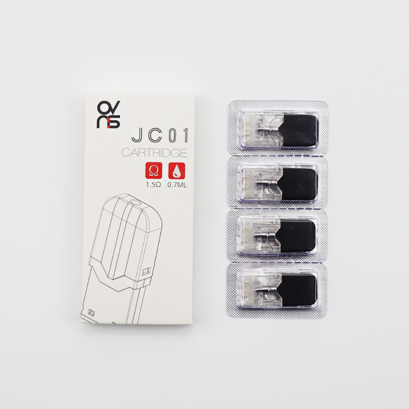 OVNS JC01 Replacement empty Pod Cartridges 3pcs pack 0.7ml 1.5ohm Ceramic Pods 1.8ohm Heads
OVNS JC01 Replacement empty Pod Cartridges 3pcs pack 0.7ml 1.5ohm Ceramic Pods 1.8ohm Heads