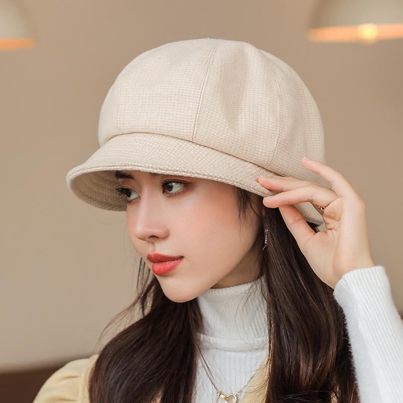 Berets Beret Hat For Women Winter Autumn Double Brimmed Octagonal Female Vintage Plaid Peaked Cap Outdoor Warm, Blue;gray
Berets Beret Hat For Women Winter Autumn Double Brimmed Octagonal Female Vintage Plaid Peaked Cap Outdoor Warm, Blue;gray