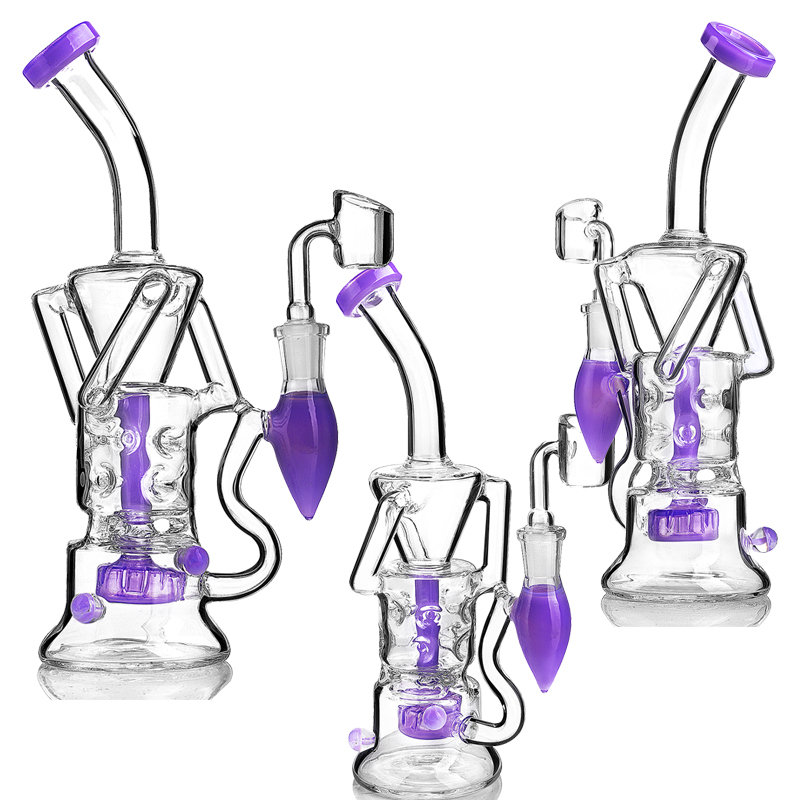 Purple Jade Beaker Bong Recycler Glass Bong Dab Rigs Glass Water Bongs Cheap Hookah with Showerhead Perc 14mm Joint Banger Free Shipping
Purple Jade Beaker Bong Recycler Glass Bong Dab Rigs Glass Water Bongs Cheap Hookah with Showerhead Perc 14mm Joint Banger Free Shipping