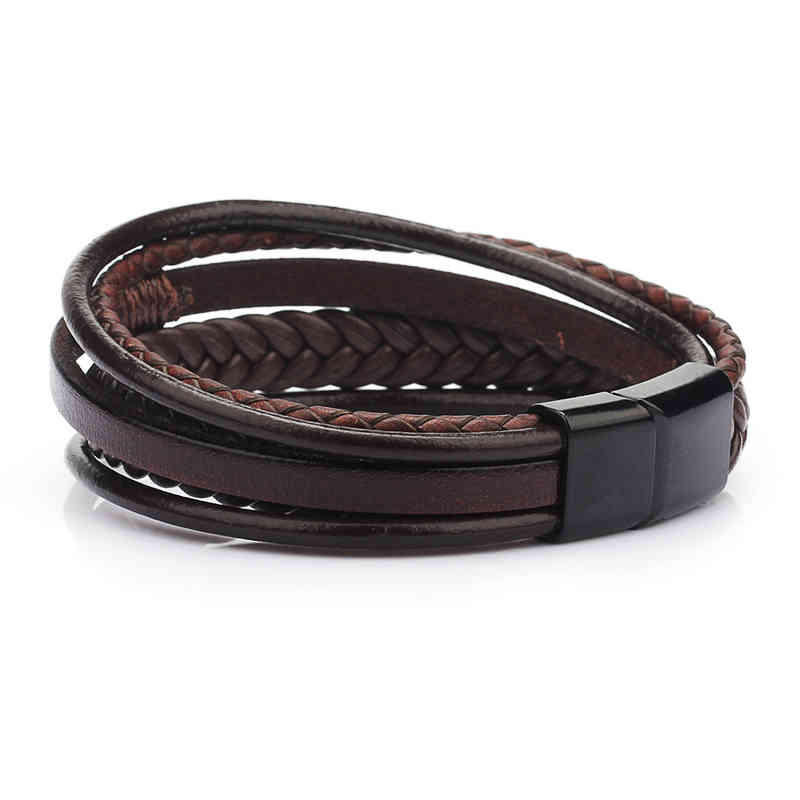 Bangle Charm Bracelets Jewelry Fashion Leather Rope Hand Woven Men's National Style