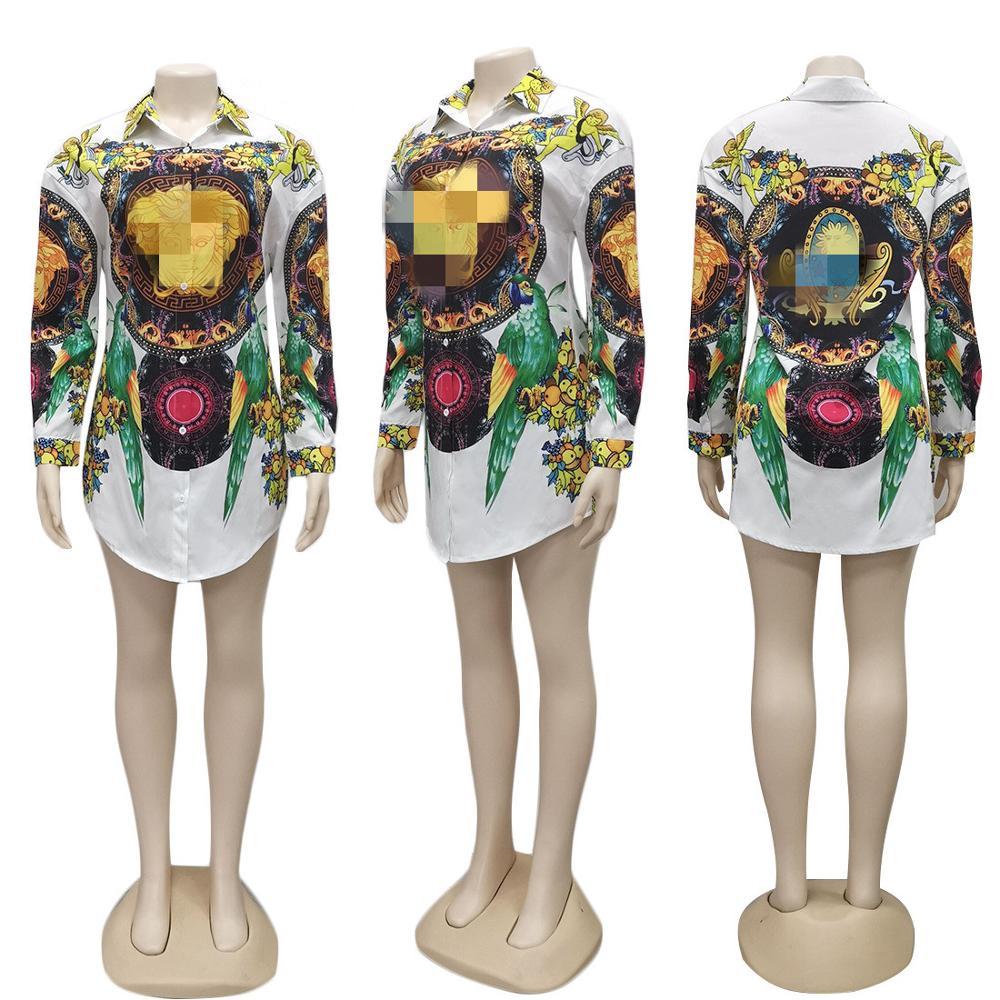 Blusas Mujer De Moda Long Sleeve Polo Neck Blouse Women Sring and Summer Fashion Print Kimono Casual Home Bouse Shirt Top 210225