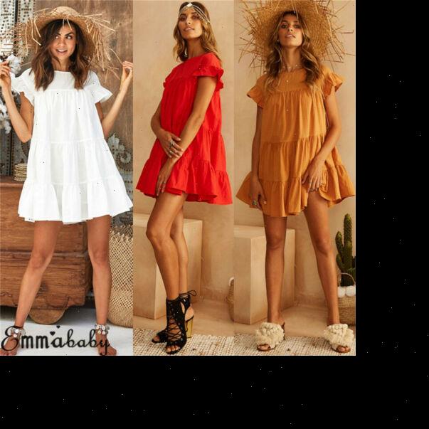 Women Holiday Beach Bikini Cover Up Boho Casual Party Sun Mini Dress Sundress, Red
Women Holiday Beach Bikini Cover Up Boho Casual Party Sun Mini Dress Sundress, Red