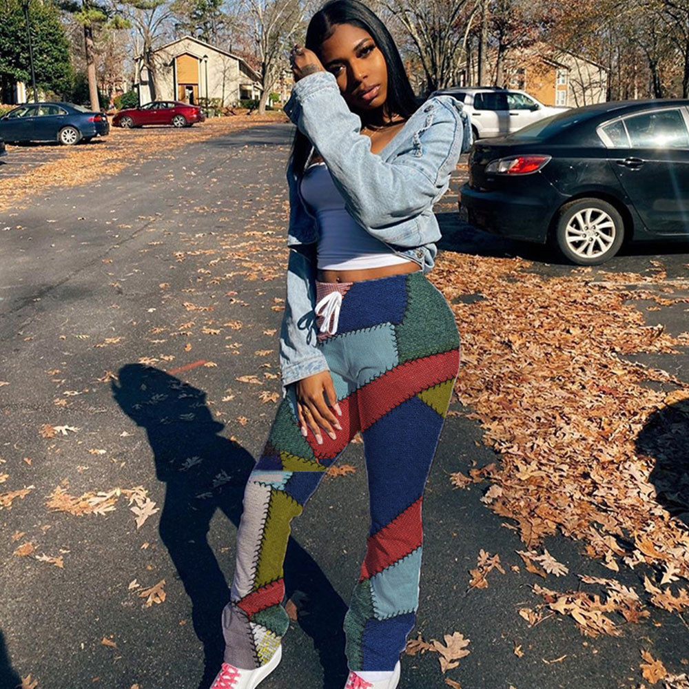 2021 New Casual Patch Print Patchwork Woman Women Fall Winter Clothes Streetwear High Waist Bell Bottoms Night Club Flare Pants 1nf8, Purple
2021 New Casual Patch Print Patchwork Woman Women Fall Winter Clothes Streetwear High Waist Bell Bottoms Night Club Flare Pants 1nf8, Purple