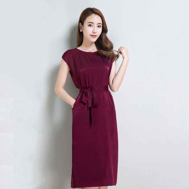 Hot Sale Silk Dress Women' 2021 Summer Retro Solid Color Large Size O-neck Vestidos Mujer Short-sleeved Mulberry Silk Dress E15, Blue
Hot Sale Silk Dress Women' 2021 Summer Retro Solid Color Large Size O-neck Vestidos Mujer Short-sleeved Mulberry Silk Dress E15, Blue
