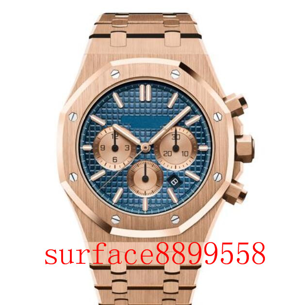 42mm Men Quartz Rose Gold Chronograph Watch Stainless Steel Solid Mens Fashion Business Diving Waterproof 30M
42mm Men Quartz Rose Gold Chronograph Watch Stainless Steel Solid Mens Fashion Business Diving Waterproof 30M