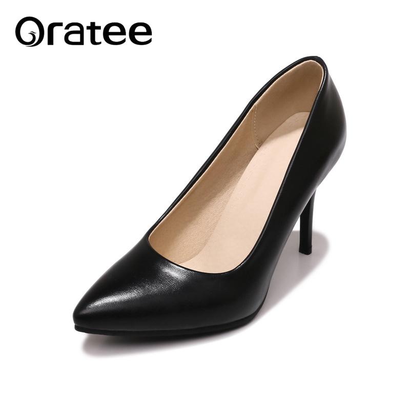 New Women Heeled Shoes Women Stiletto Party Pointed Toe Sexy Wedding Fashion Office Lady Shoes Thin 9cm High Heels Plus Size, Beige
New Women Heeled Shoes Women Stiletto Party Pointed Toe Sexy Wedding Fashion Office Lady Shoes Thin 9cm High Heels Plus Size, Beige