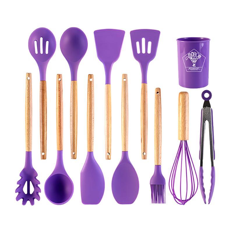 Dinnerware Sets Silicone Cooking Utensil Set Wooden Handle Spatula Soup Spoon Brush Ladle Pasta Colander Non-stick Cookware Kitchen Tools
Dinnerware Sets Silicone Cooking Utensil Set Wooden Handle Spatula Soup Spoon Brush Ladle Pasta Colander Non-stick Cookware Kitchen Tools