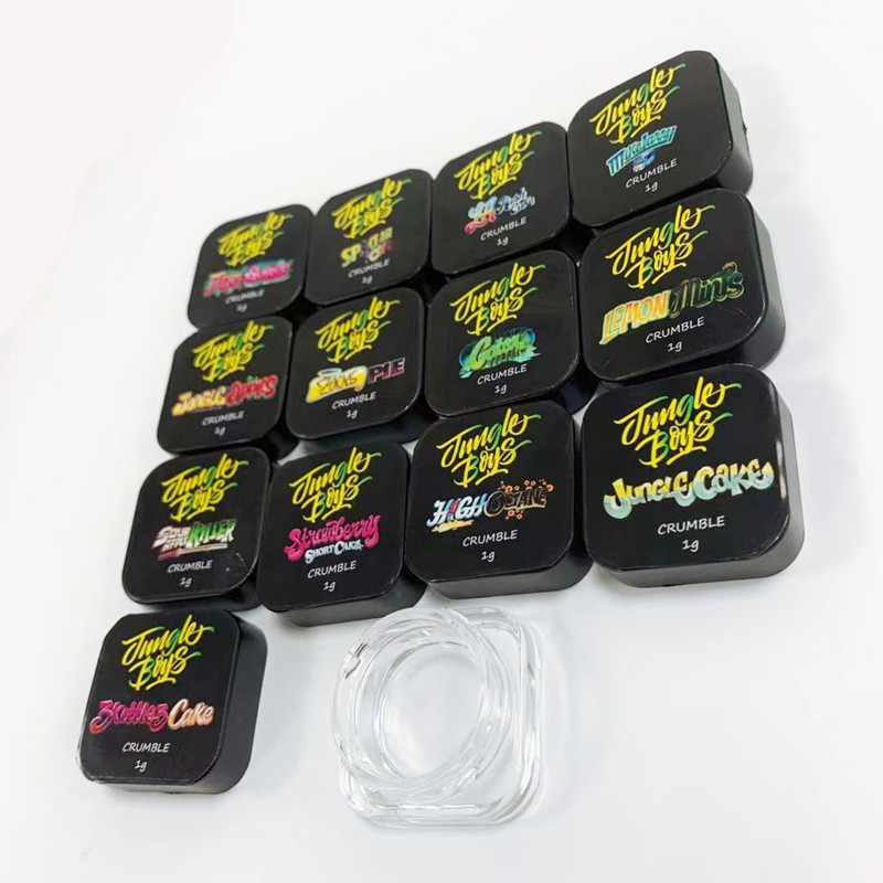 Jungle Boys Wax Jar 9ml clear Glass Can with Child Resistant Lid for live resin concentrate crumble containers
Jungle Boys Wax Jar 9ml clear Glass Can with Child Resistant Lid for live resin concentrate crumble containers