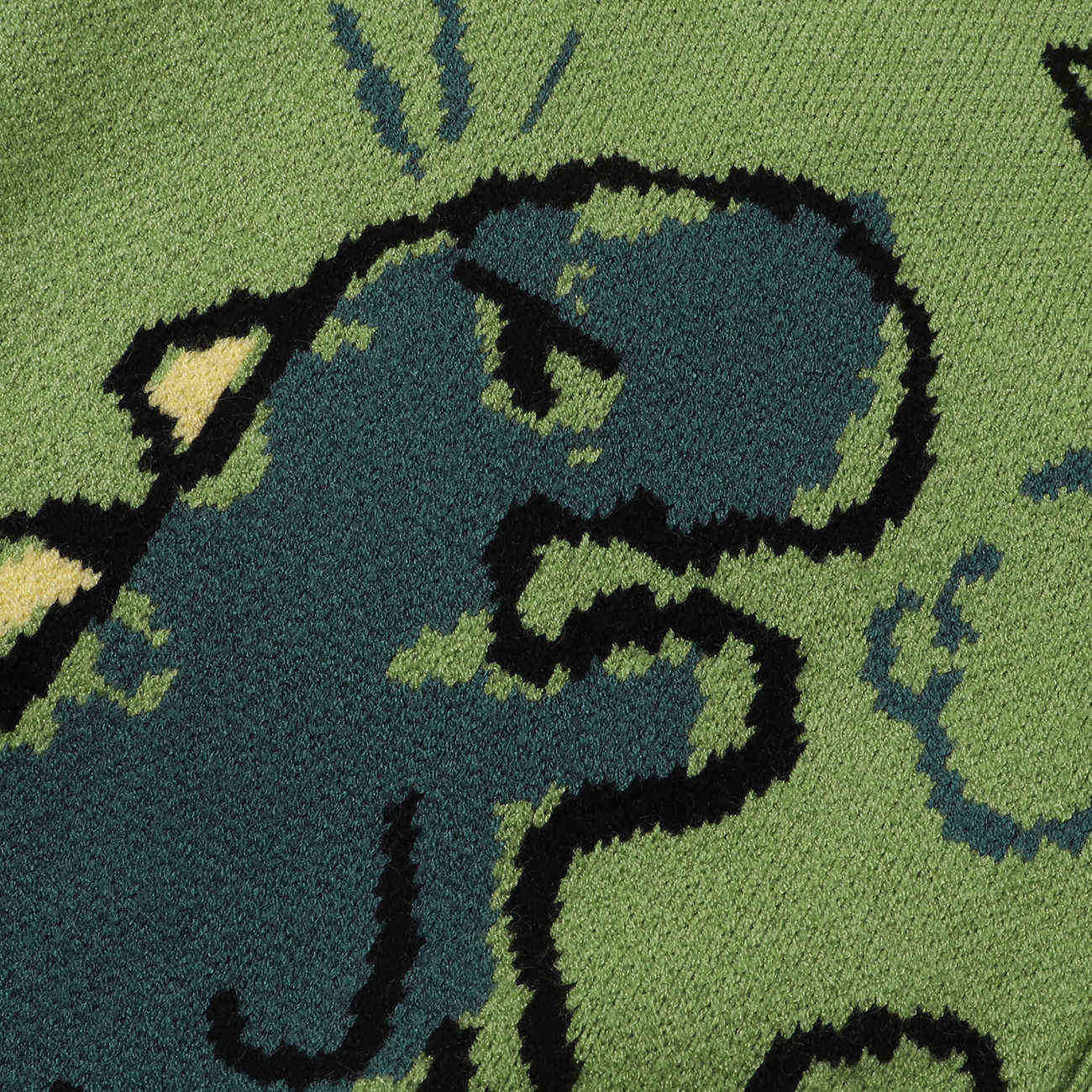 Hip Hop Mens Knitted Sweater Doodle Dinosaur Pattern Harajuku Oversize Streetwear Loose Cardigan Pullover Men Women Coat 210818