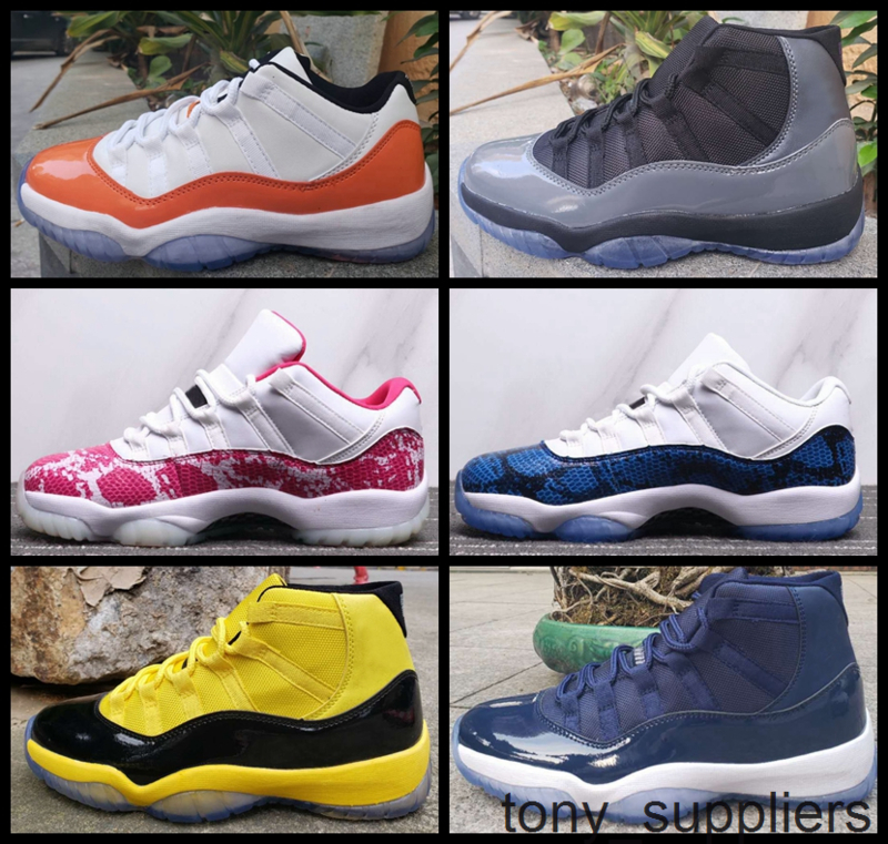 New 11 11s Mens Basketball Shoes Low WMNS Pink blue Snakeskin Yellow Black orange Trainers Sports Designer baskets Men Sneakers with box
New 11 11s Mens Basketball Shoes Low WMNS Pink blue Snakeskin Yellow Black orange Trainers Sports Designer baskets Men Sneakers with box