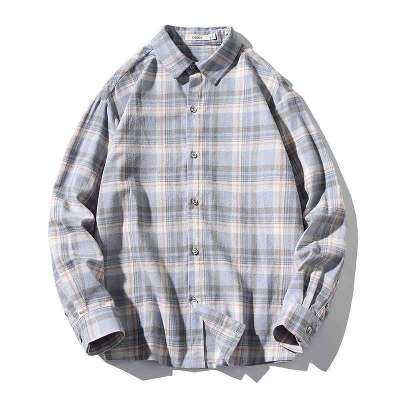 Pure Cotton Long Sleeve Shirt for Men Contrast Plaid Checkered Shirt Design Casual Standard-fit Button Down Gingham Tops 4XL 5XL 210601, White
Pure Cotton Long Sleeve Shirt for Men Contrast Plaid Checkered Shirt Design Casual Standard-fit Button Down Gingham Tops 4XL 5XL 210601, White