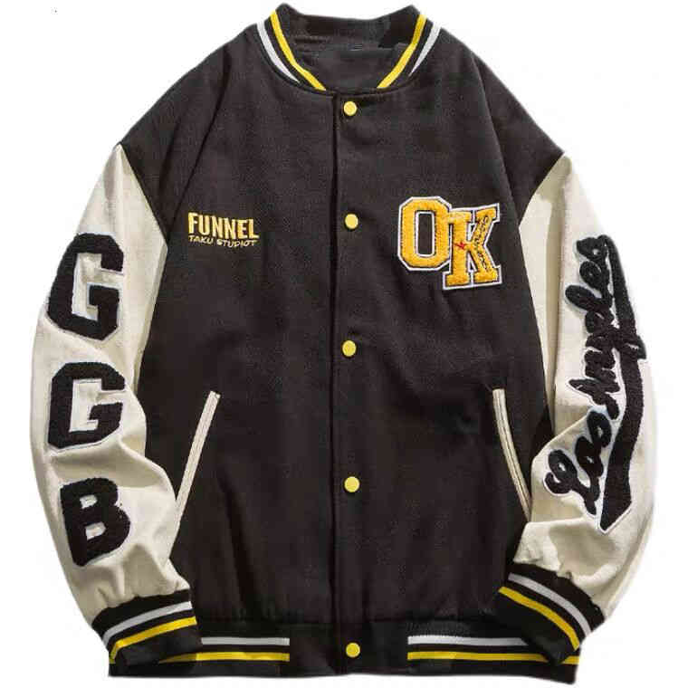 men's jackets lacible baseball coats varsity harajuku embroidery coat men women streetwear bomber loose kbg0, Black;brown
men's jackets lacible baseball coats varsity harajuku embroidery coat men women streetwear bomber loose kbg0, Black;brown