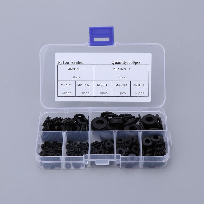 Watch Bands 350Pcs Black & White Nylon Flat Spacer Assortment Shim Set Plain Washer O-Ring Gasket Kit M2 M2.5 M3 M4 M5 M6 M8
Watch Bands 350Pcs Black & White Nylon Flat Spacer Assortment Shim Set Plain Washer O-Ring Gasket Kit M2 M2.5 M3 M4 M5 M6 M8