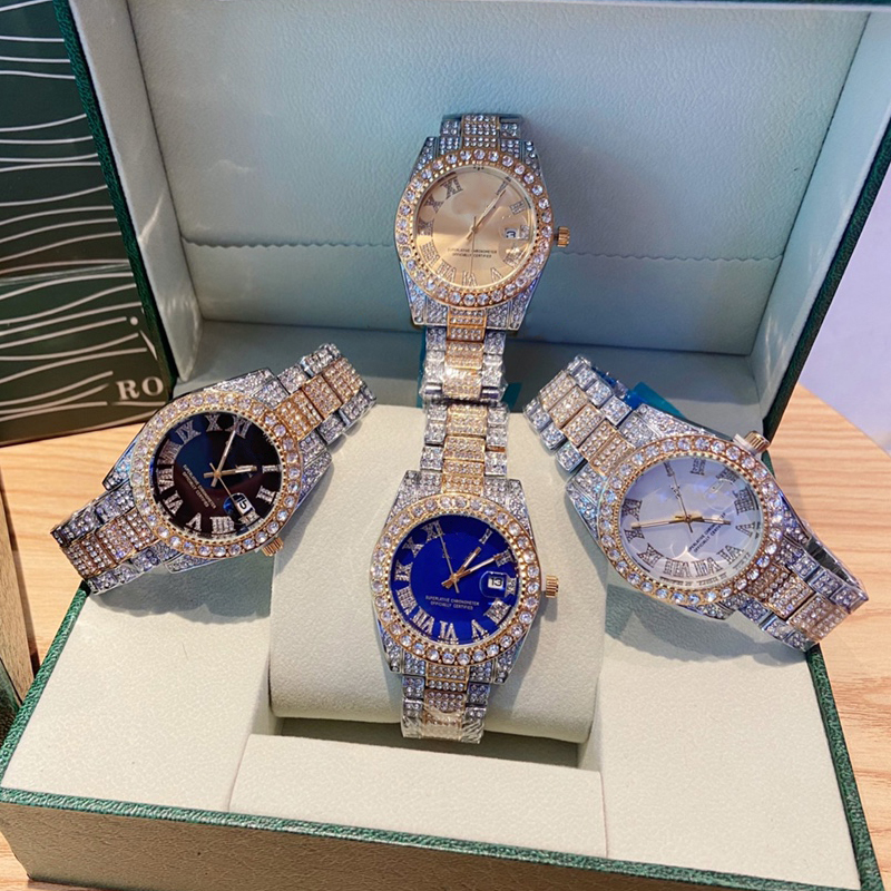 2021 Men Fashion Watch 45mm Stainless Steel Design Watches Shinning Diamond Full Iced Out Watches Quartz Movement Sport Wristwatch Free Ship, Slivery;brown
2021 Men Fashion Watch 45mm Stainless Steel Design Watches Shinning Diamond Full Iced Out Watches Quartz Movement Sport Wristwatch Free Ship, Slivery;brown