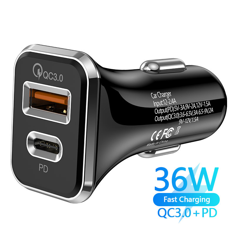 36W PD USB Socket in Car Fast Charging for iPhone 12 Pro Max Xiaomi Redmi 10 Mobile Phone Type C USB Car Charger
36W PD USB Socket in Car Fast Charging for iPhone 12 Pro Max Xiaomi Redmi 10 Mobile Phone Type C USB Car Charger