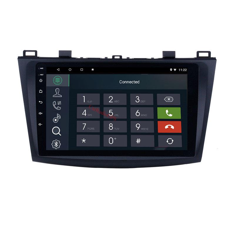 Car dvd Multimedia Player 9 Inch Android 10 for Mazda 3 2009-2012 GPS Navigation Radio with Rearview Camera Mirror Link