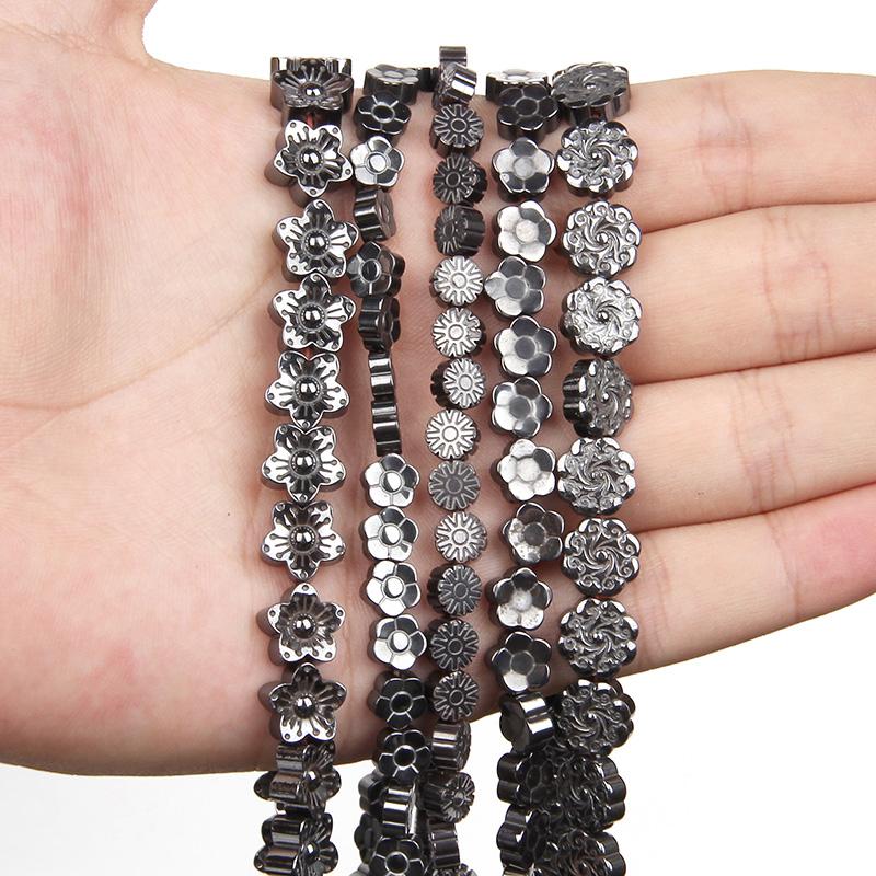 Other S Hematites Stone Beads Flower Shape Charms Loose Spacer For Jewelry Making Bracelets Necklace DIY Accessories 15"
Other S Hematites Stone Beads Flower Shape Charms Loose Spacer For Jewelry Making Bracelets Necklace DIY Accessories 15"