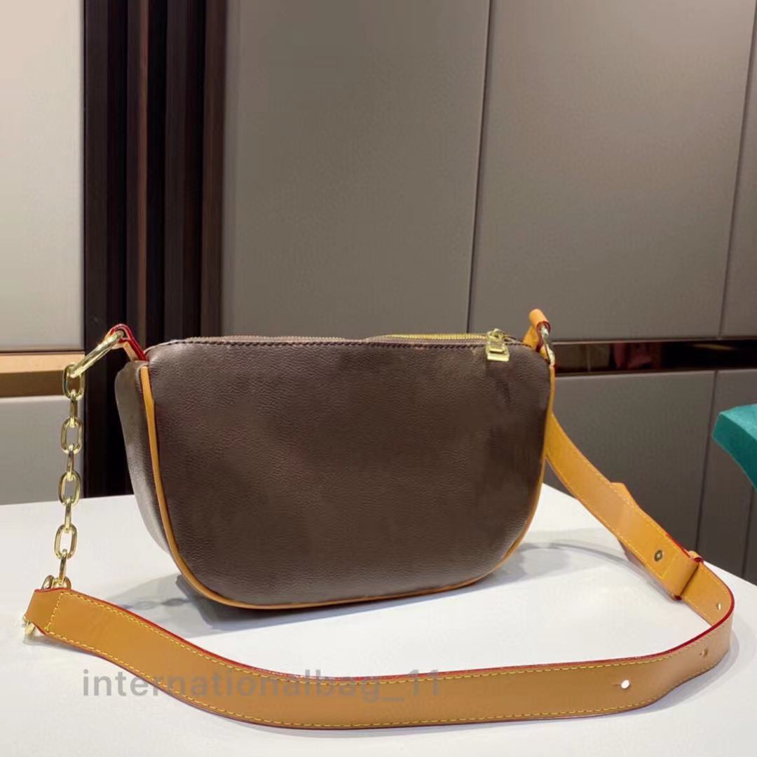 Retro moon half bag Classic lady's shoulder bags Leather casual large capacity underarm b ag printed chain stitching shoulders strap
Retro moon half bag Classic lady's shoulder bags Leather casual large capacity underarm b ag printed chain stitching shoulders strap