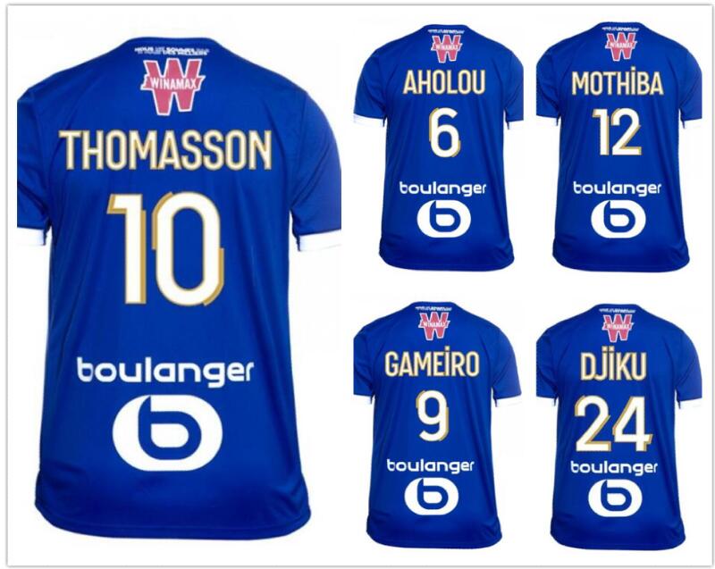 2021 Customized Strasbourg Alsace Thai Quality Soccer jerseys local online store yakuda best sports Dropshipping Accepted 10 THOMASSON 9 GAMEIRO football wear, 21-22 away