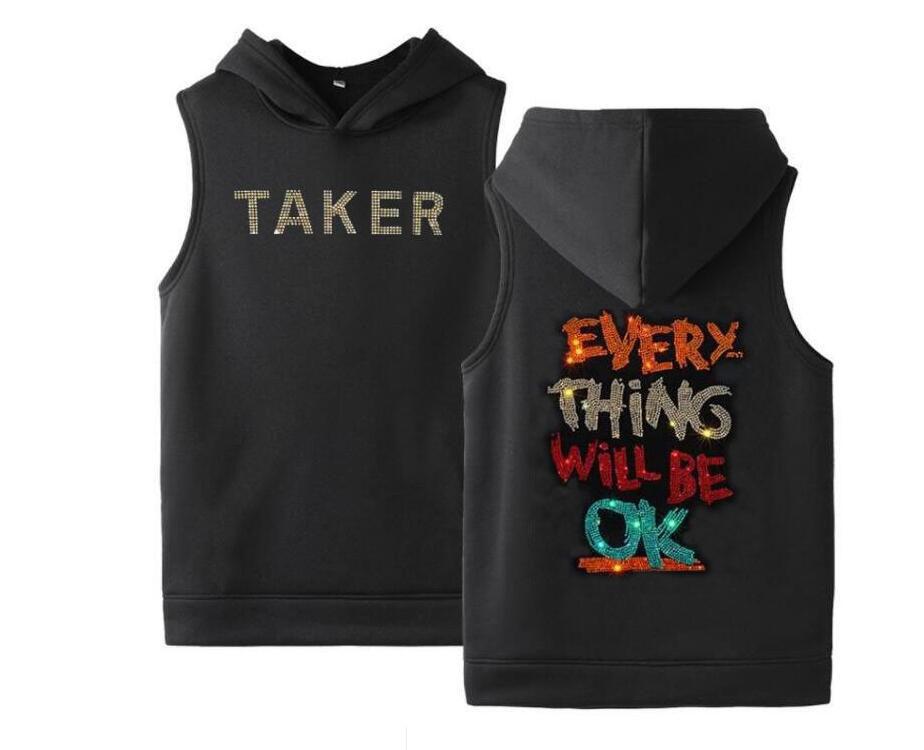 Men' Tank Tops 2021 Fashion Hoodie Drill Sweatshirt Vest With Hat Men Hooded, As shown
Men' Tank Tops 2021 Fashion Hoodie Drill Sweatshirt Vest With Hat Men Hooded, As shown