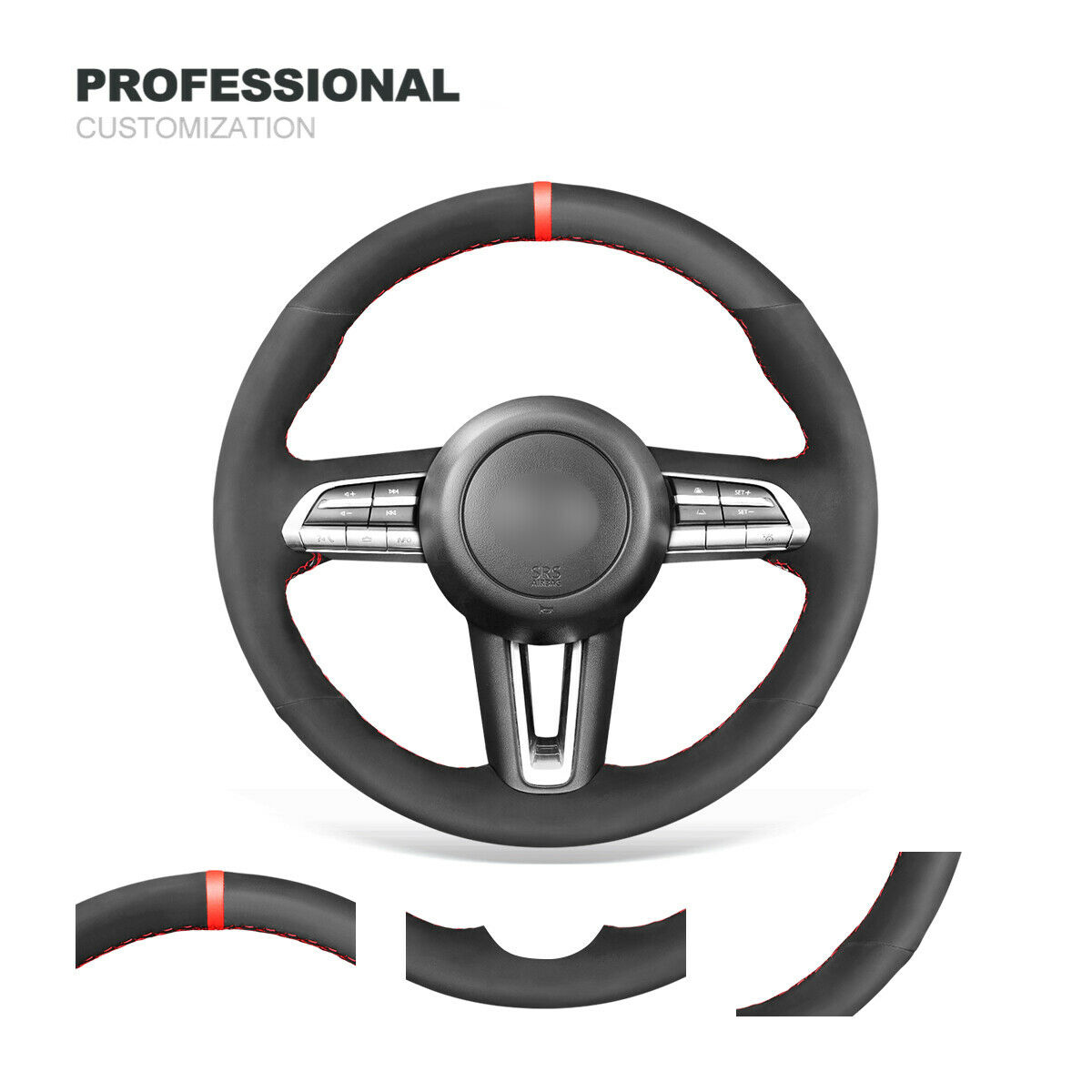 DIY Custom Soft Black Suede Steering Wheel Cover For Mazda 3 Axela CX-3 CX-5 CX7
DIY Custom Soft Black Suede Steering Wheel Cover For Mazda 3 Axela CX-3 CX-5 CX7