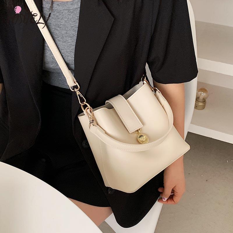 Evening Bags Black Mini PU Leather Bucket Crossbody For Women 2021 Scofy Fashion Trendy Female Shoulder Handbags And Purses Bolsos1