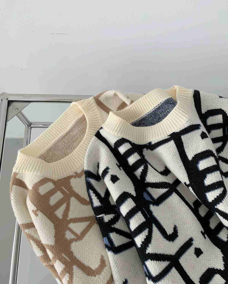 Clothes womens sweater for woman designer sweaters casual knit contrast color long-sleeved autumn fashion Brand Top ladies collar, Black
Clothes womens sweater for woman designer sweaters casual knit contrast color long-sleeved autumn fashion Brand Top ladies collar, Black