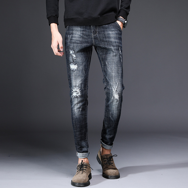 2021 New Ny Men Drawstring Slim Fit Denim Joggers Stretch Male Jean Pencil Pants Blue Men's Jeans Fashion Casual Hombre G450, Black
2021 New Ny Men Drawstring Slim Fit Denim Joggers Stretch Male Jean Pencil Pants Blue Men's Jeans Fashion Casual Hombre G450, Black