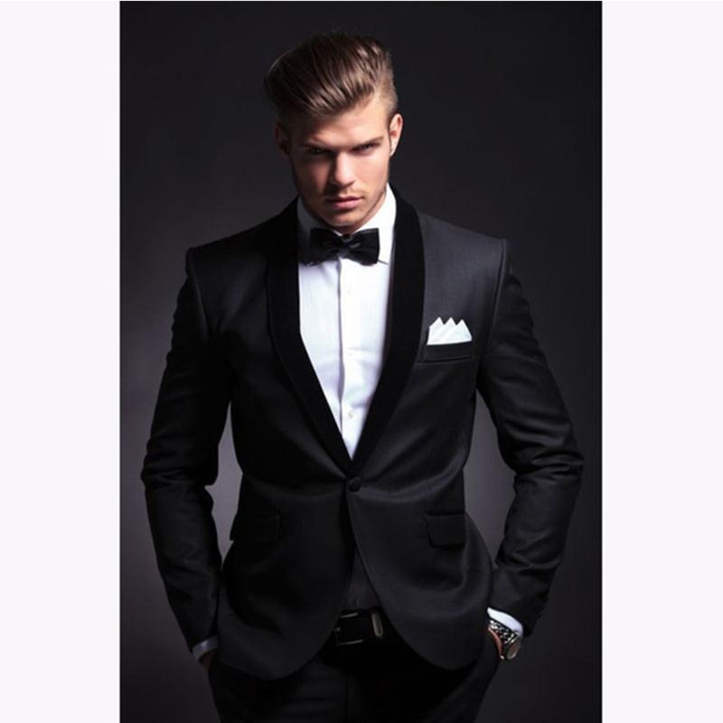 Men's Suits & Blazers Black Color 2pcs Shawl Collar Business Casual High-quality Wedding Tuxedos(Jacket+Pants)Custom Made Men Suit Set, As picture
Men's Suits & Blazers Black Color 2pcs Shawl Collar Business Casual High-quality Wedding Tuxedos(Jacket+Pants)Custom Made Men Suit Set, As picture