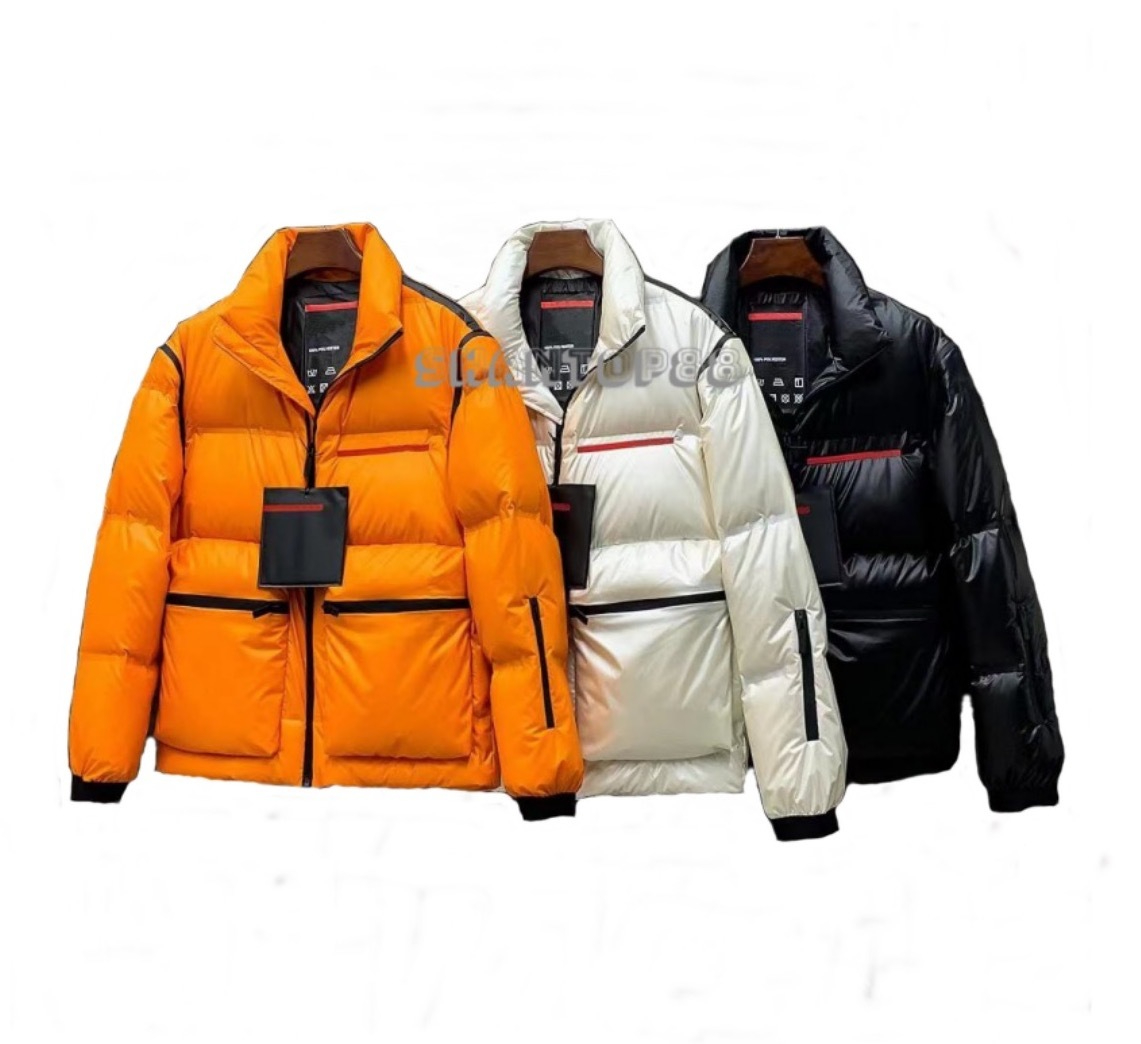 Designer Prad high-quality down jacket Removable sleeves mens short winter trend for female couples 90% White goose down thick shiny budge S-2XL, Bag
Designer Prad high-quality down jacket Removable sleeves mens short winter trend for female couples 90% White goose down thick shiny budge S-2XL, Bag
