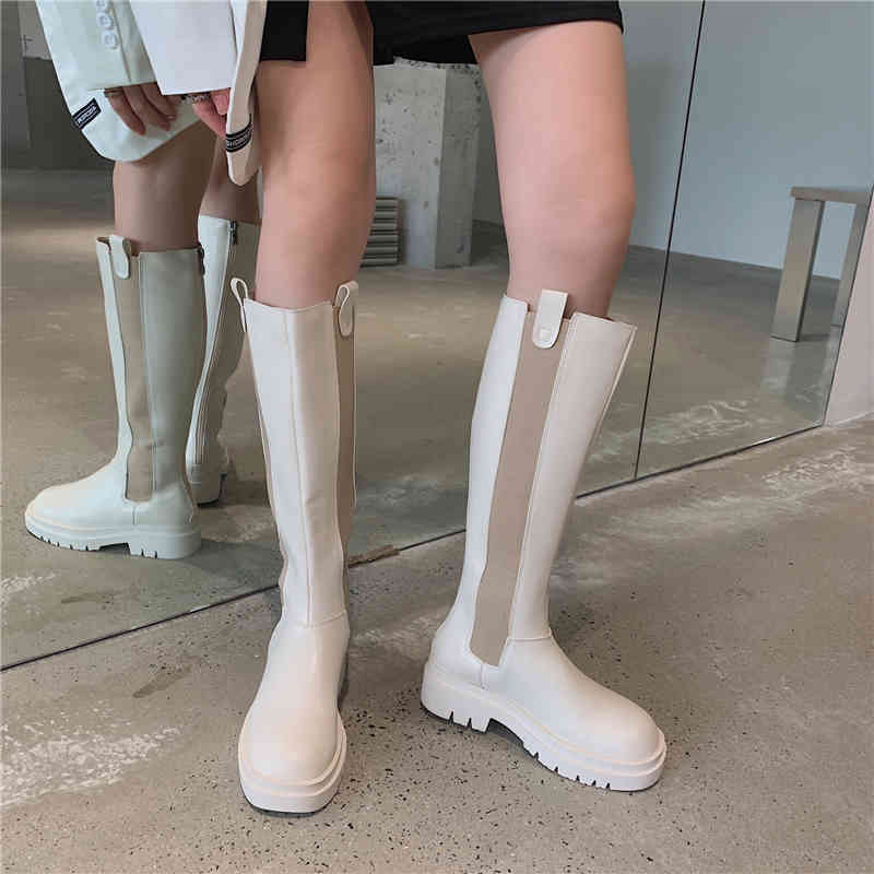 boots mixed colors chunky platform long knee riding women round toe motorcycle chelsea thigh shoes vhmy, Black
boots mixed colors chunky platform long knee riding women round toe motorcycle chelsea thigh shoes vhmy, Black