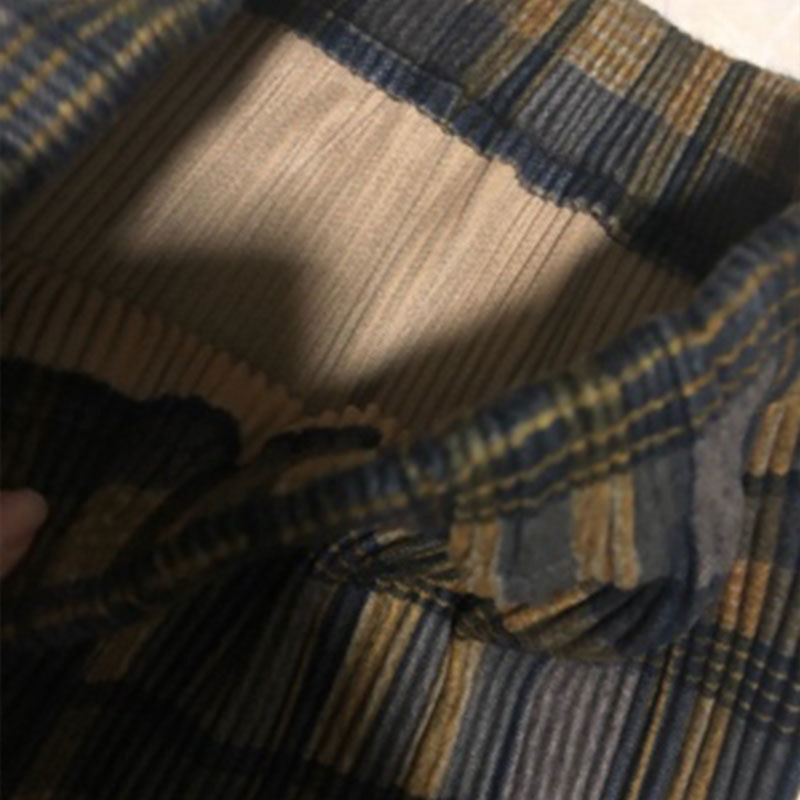 Pleated Midi Skirt Women Long Woolen Winter Loose Pleated Plaid Skirts For Women Warm Womens Clothes Fall 210306