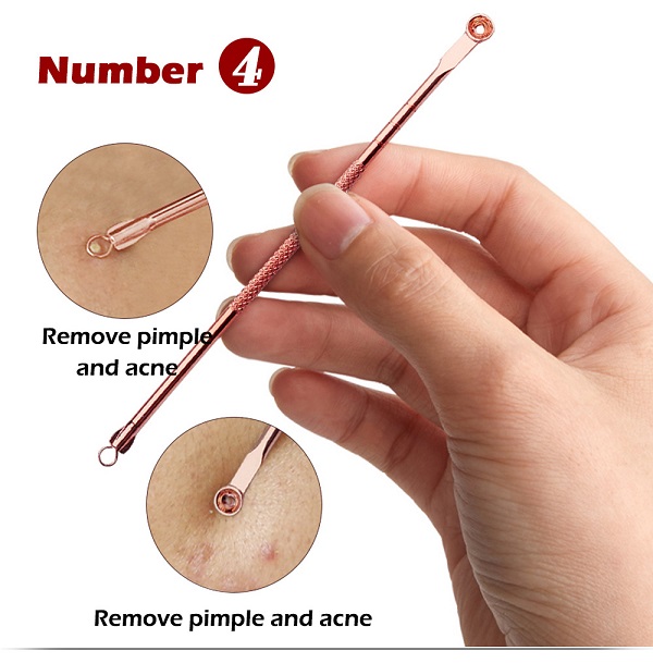Black head remover pore cleanser tools skin cleaning device professional double-head acne needle pimple extractor skin care tool super quality