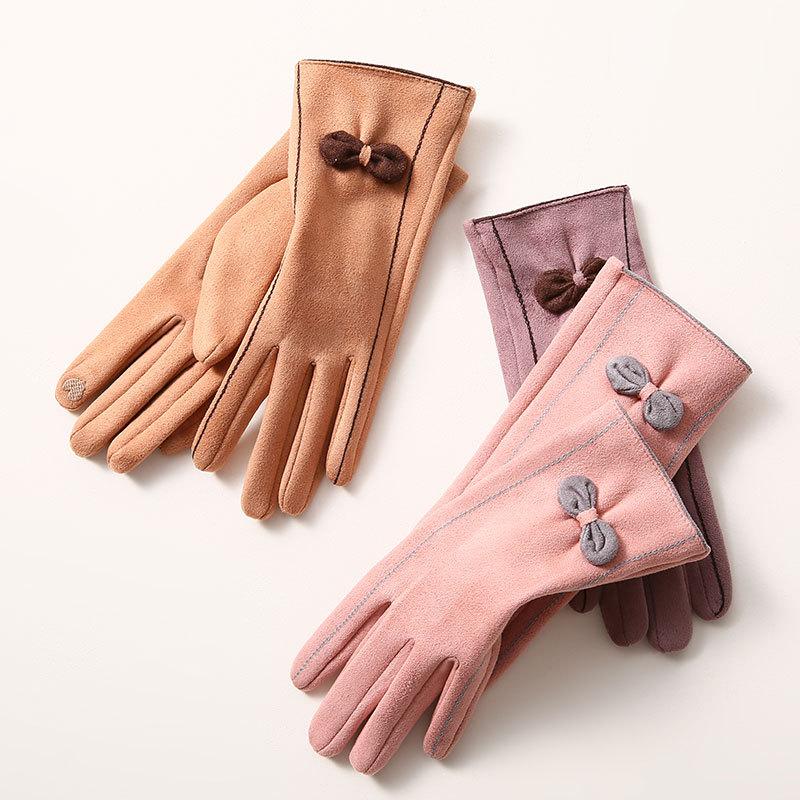 Five Fingers Gloves 2021 Women Warm Female Suede Fabric Windproof Touch Screen Cute Fashion Bow Mitten Gifts For Girls
Five Fingers Gloves 2021 Women Warm Female Suede Fabric Windproof Touch Screen Cute Fashion Bow Mitten Gifts For Girls