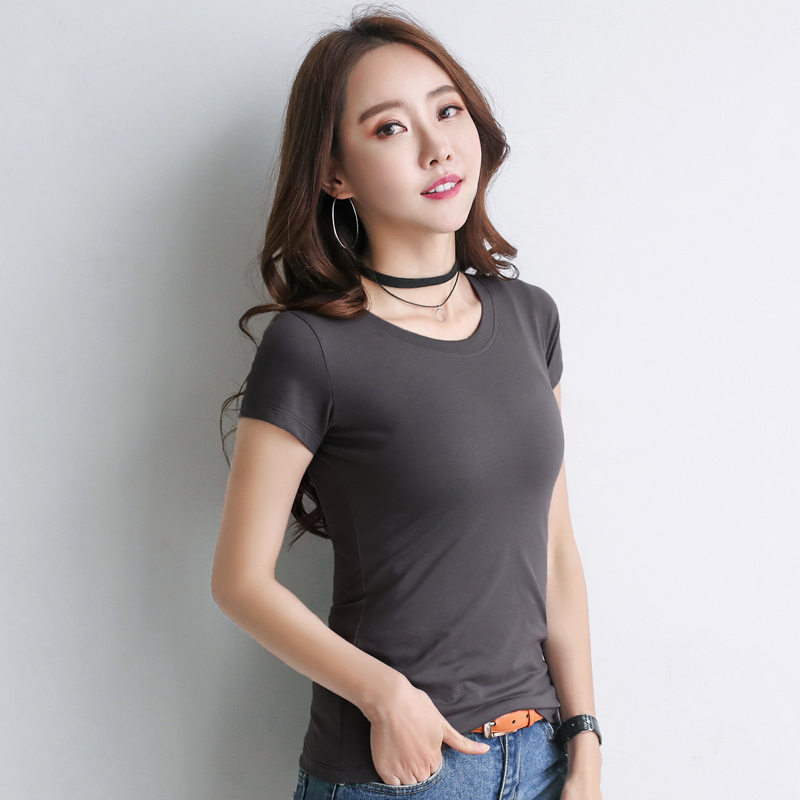 Summer new pure white cotton short sleeve T-shirt han edition van couture show thin render unlined upper garment jacket shirt co 210306