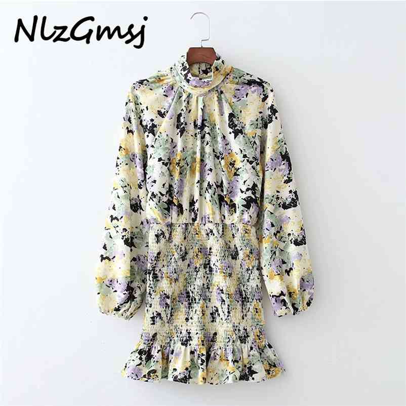 Dress Woman Print Dresses Long Sleeve Turtleneck High Street Classic Floral Clothing Spring Summer 210628, As picture
Dress Woman Print Dresses Long Sleeve Turtleneck High Street Classic Floral Clothing Spring Summer 210628, As picture