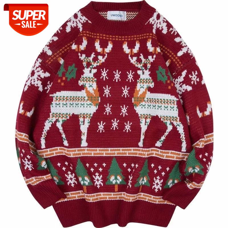 SEVEYFAN 2021 Unisex Christmas Sweater Funny Reindeer Printed Christmas Sweatshirt Men Crewneck Winter Xmas Sweaters #X37H, White;black
SEVEYFAN 2021 Unisex Christmas Sweater Funny Reindeer Printed Christmas Sweatshirt Men Crewneck Winter Xmas Sweaters #X37H, White;black