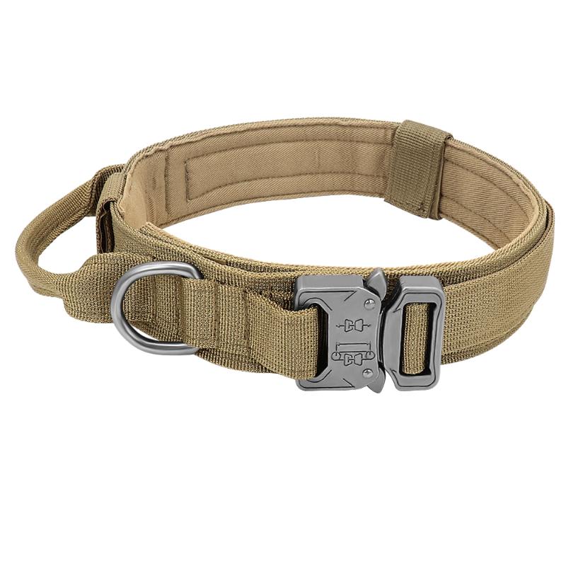 Dog Collars & Leashes Tactical Collar Nylon Pet Adjustable Training Quick Control Handle For Medium Large Dogs