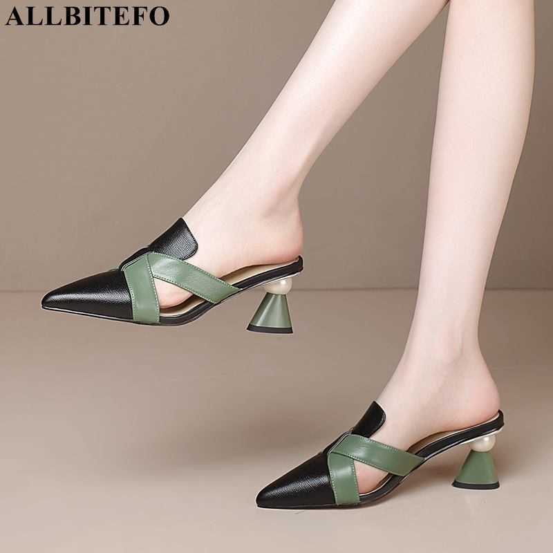 ALLBITEFO Size:34-42 genuine leather Special heel sexy high heels shoes summer women slippers women sandals flip flops 210611, As picture
ALLBITEFO Size:34-42 genuine leather Special heel sexy high heels shoes summer women slippers women sandals flip flops 210611, As picture