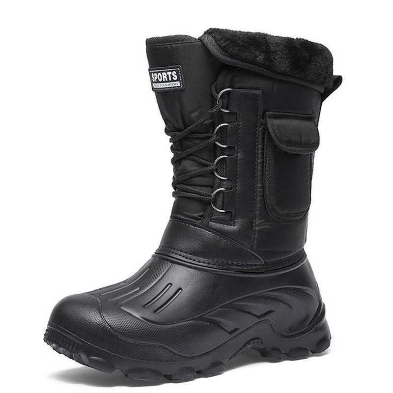 Men Winter Boots Warm Waterproof Sneakers Outdoor Activities Fishing Snow Work Male Footwear Shoes 210916, Black
Men Winter Boots Warm Waterproof Sneakers Outdoor Activities Fishing Snow Work Male Footwear Shoes 210916, Black