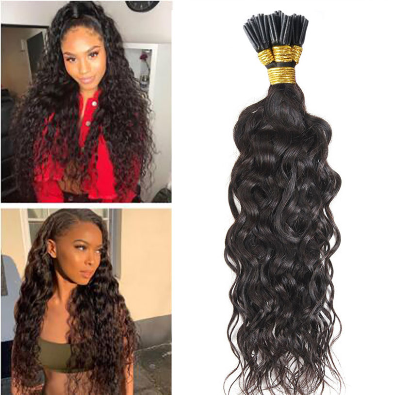 Natural Wave Human Hair Extensions I Tip In 100 Strands 1g/s Black Color For Women
Natural Wave Human Hair Extensions I Tip In 100 Strands 1g/s Black Color For Women