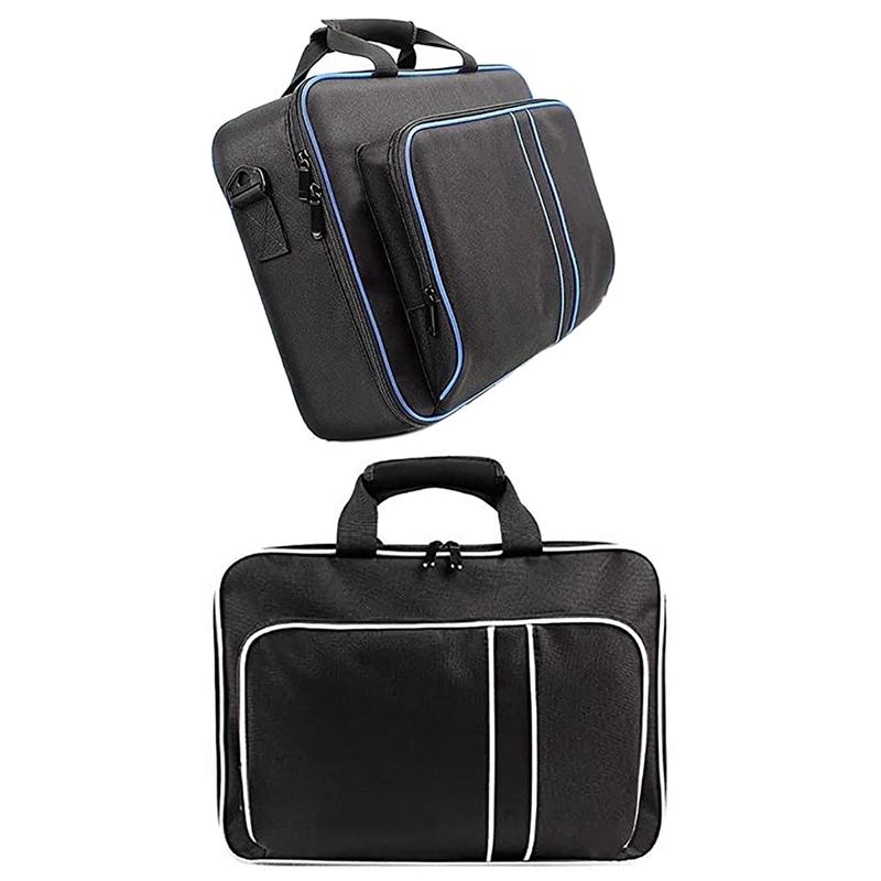 Carrying Case Shockproof Portable Waterproof Travel Storage Shoulder Bag Protective Cover for Sony PS5, Black white edge
Carrying Case Shockproof Portable Waterproof Travel Storage Shoulder Bag Protective Cover for Sony PS5, Black white edge