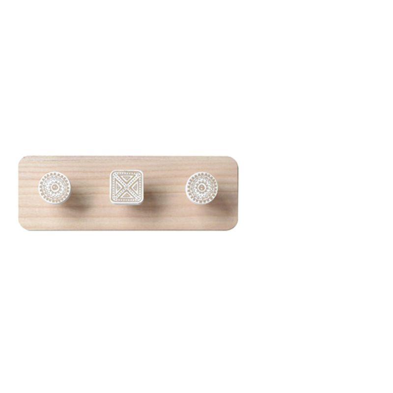 Nordic Wood Coat Hanger Wall Hook Home Decorative Clothes Hangers Key Holder Wall Mounted Rack Key Hanger Shelf Retailsale