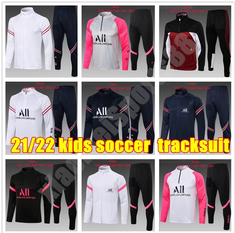 2021 2022 kids kit youth boys Long sleeves soccer jacket uniforms tracksuits Mbappé sergio ramos 21 22 psgs train football coat training shirt suit, As shown in illustration
2021 2022 kids kit youth boys Long sleeves soccer jacket uniforms tracksuits Mbappé sergio ramos 21 22 psgs train football coat training shirt suit, As shown in illustration