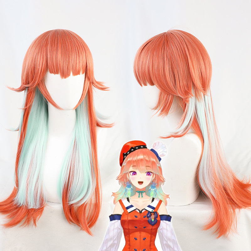 Costume AccessoriesNew VTuber Takanashi Kiara Wig Hololive EN Cosplay Kusotori Girls Orange Mixed Mint Green Long Straight Synthetic Hair Wi, As photo
Costume AccessoriesNew VTuber Takanashi Kiara Wig Hololive EN Cosplay Kusotori Girls Orange Mixed Mint Green Long Straight Synthetic Hair Wi, As photo
