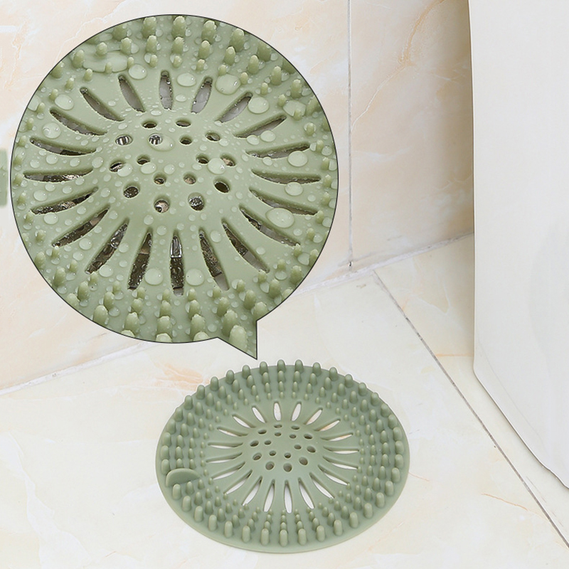 4 Colors Silicone Filter Strainers Bathroom Drain Sink Cover Hair Filters 13CM Household Kitchen Cleaning Tools Free shipping