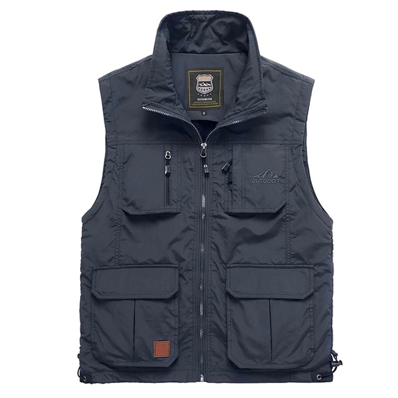 Summer Spring Mesh Thin Multi Pocket Vest for Male LargeSize Male Casual Sleeveless Jacket with Many Pockets Reporter Waistcoat 211111, Gray
Summer Spring Mesh Thin Multi Pocket Vest for Male LargeSize Male Casual Sleeveless Jacket with Many Pockets Reporter Waistcoat 211111, Gray