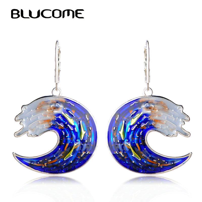 Dangle & Chandelier Blucome Arrival Special Design Earrings Blue Enamel Alloy Drop Women Girls Party Decoration High Quality Max Brinco
Dangle & Chandelier Blucome Arrival Special Design Earrings Blue Enamel Alloy Drop Women Girls Party Decoration High Quality Max Brinco